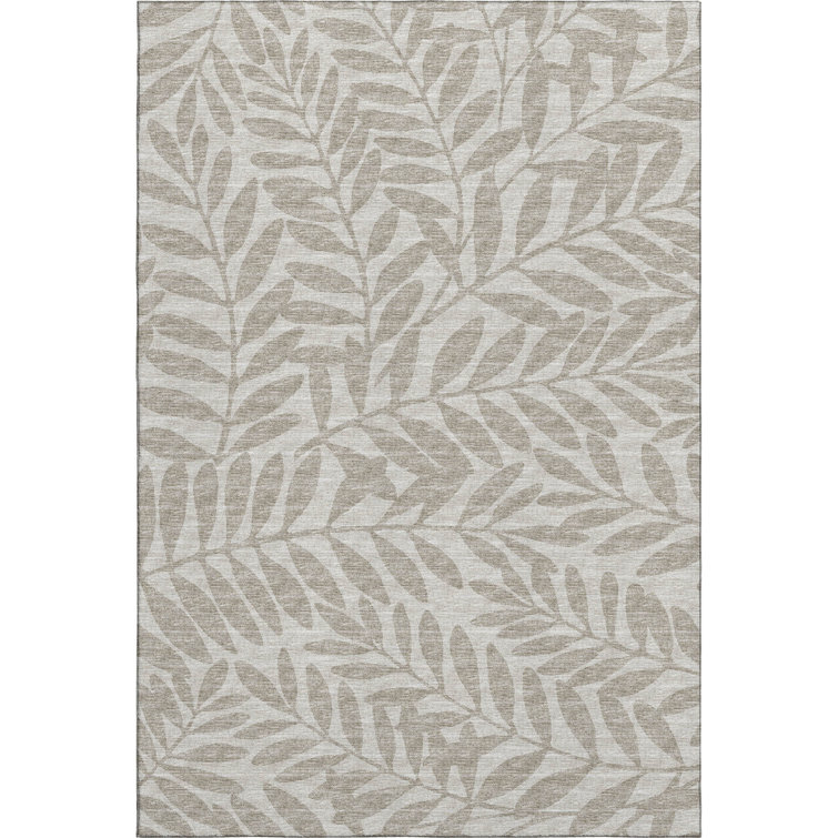 Premium Machine Washable Harsukhman AMF111 Taupe Rug