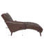 Chaise longue capitonnée en similicuir avec coussin-2020917216