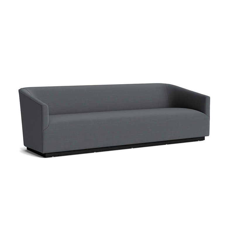 Canapé Cooper 96, H 29 po x l 96 po x P 35 po, Lin performance - gris anthracite, Noir