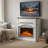 51" Electric Fireplace With Mantel