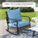 5-Person Sofa Seating Group With Rocking Lounge Chairs & Fire Pit Table