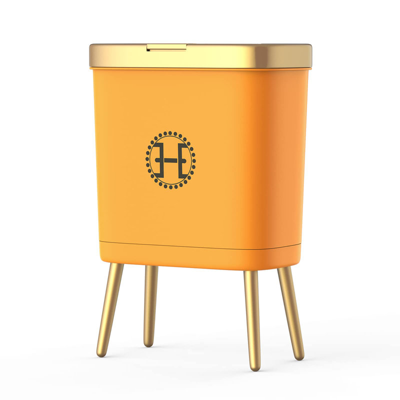 Poubelle en plastique (4 gallons), Orange