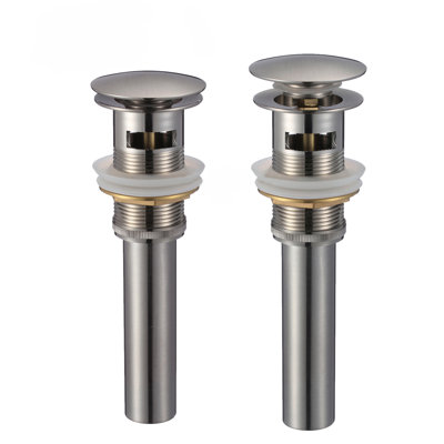 Drain escamotable de lavabo de salle de bain l 2,6 po