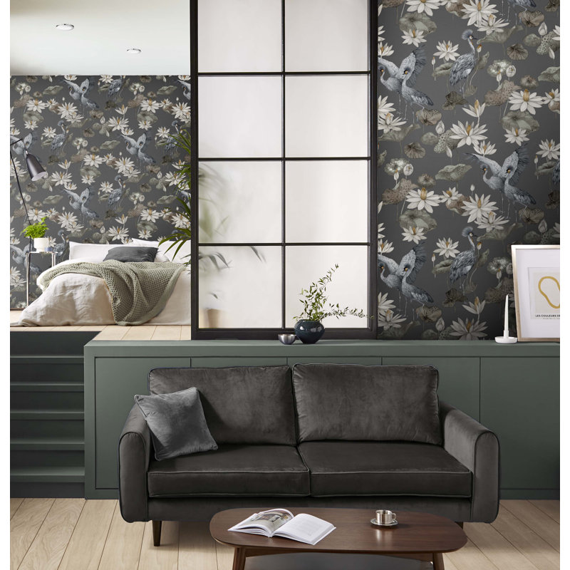 Teien Sea Green Wallpaper, Gray