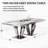 78" Dining Table with Mirrored Metal Base -83197526-83197525