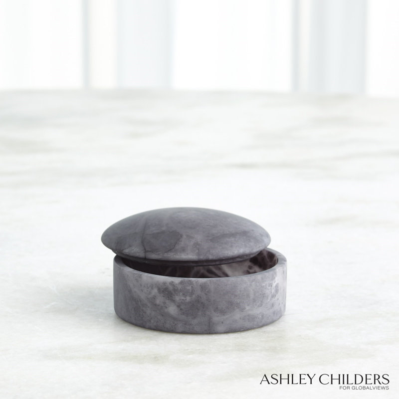 Gala Alabaster Canister-Short, Gray