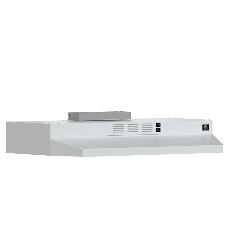 Forno Cappa 30" Under Cabinet Range Hood, 200 CFM, Convertible, White