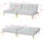 Tissu convertible futon avec pieds en métal