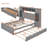Full Size Wooden Storage Bed with Trundle, Headboard Cabinets and Shelves, Built-in Outlets, No Box Spring-773808441