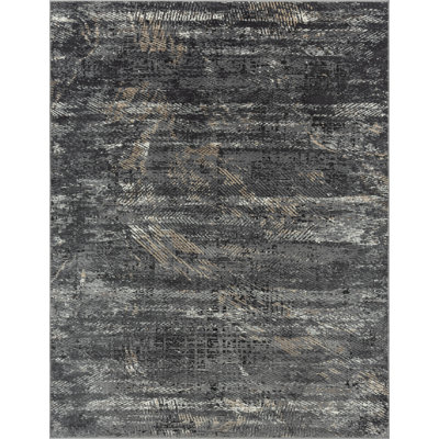 Cansel Area Rug in Gray/Black