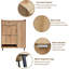 17 Pair Flip Down Shoe Storage