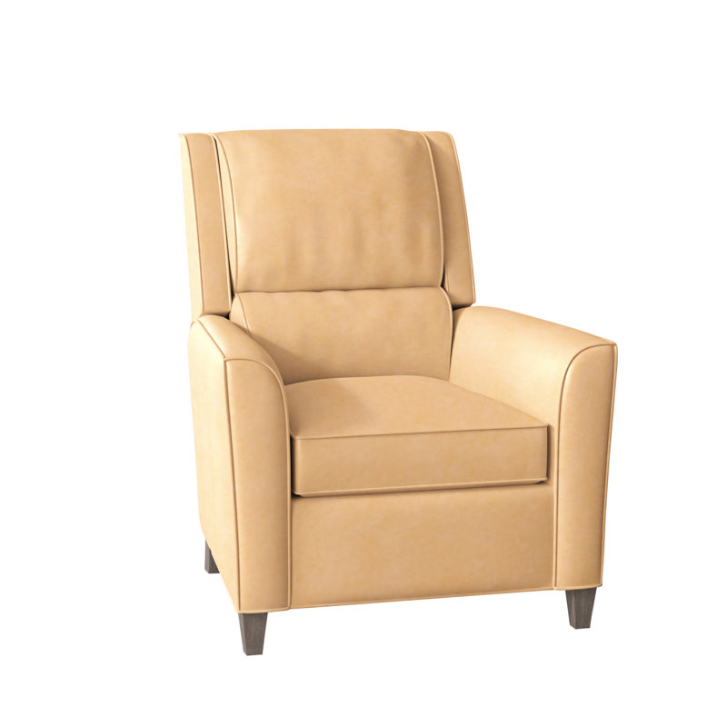 Roswell Recliner, Stone, Corinthian Cherry Genuine Leather, Manual
