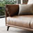 Brown Genuine Leather Modular Sofa