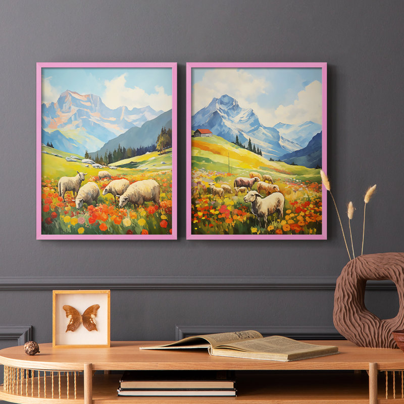 ANIMALS Series CECXI - reproduction encadrée de qualité supérieure - prête à être accrochée - aucun clou requis - aucun clou requis