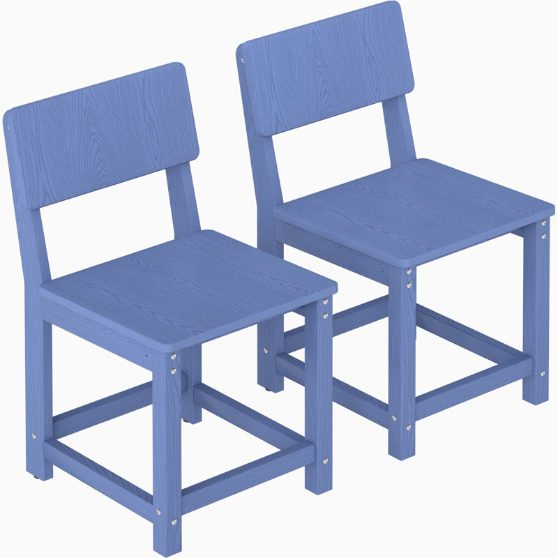 Chaises de patio en poly tout temps (ensemble de 2), Marine