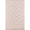 Wool Geometric Area Rug in Pink