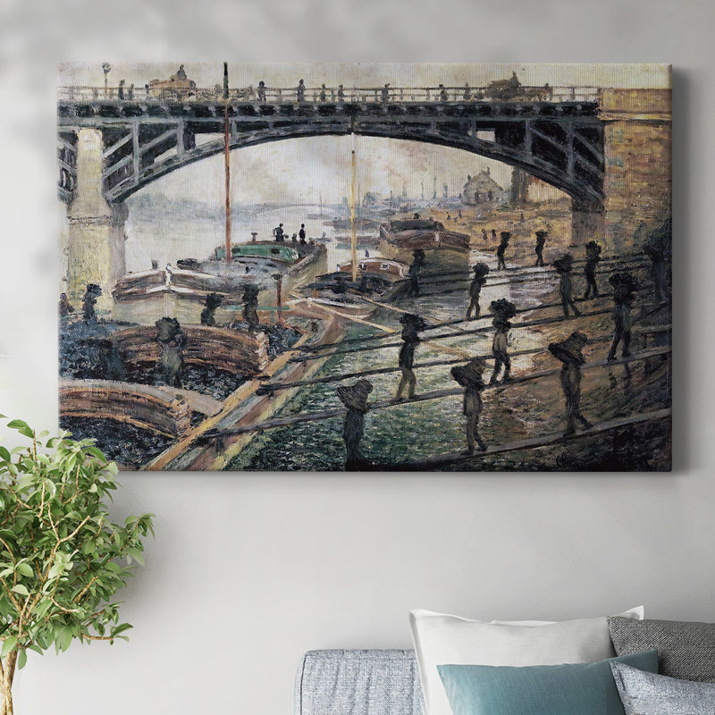 Coal Dockers, 1875, toile tendue avec châssis, H 12 po x l 18 po
