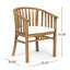 Ensemble de 2 chaises d'extérieur en bois avec coussins
