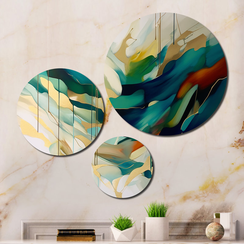 Abstract Wall Decor on Metal