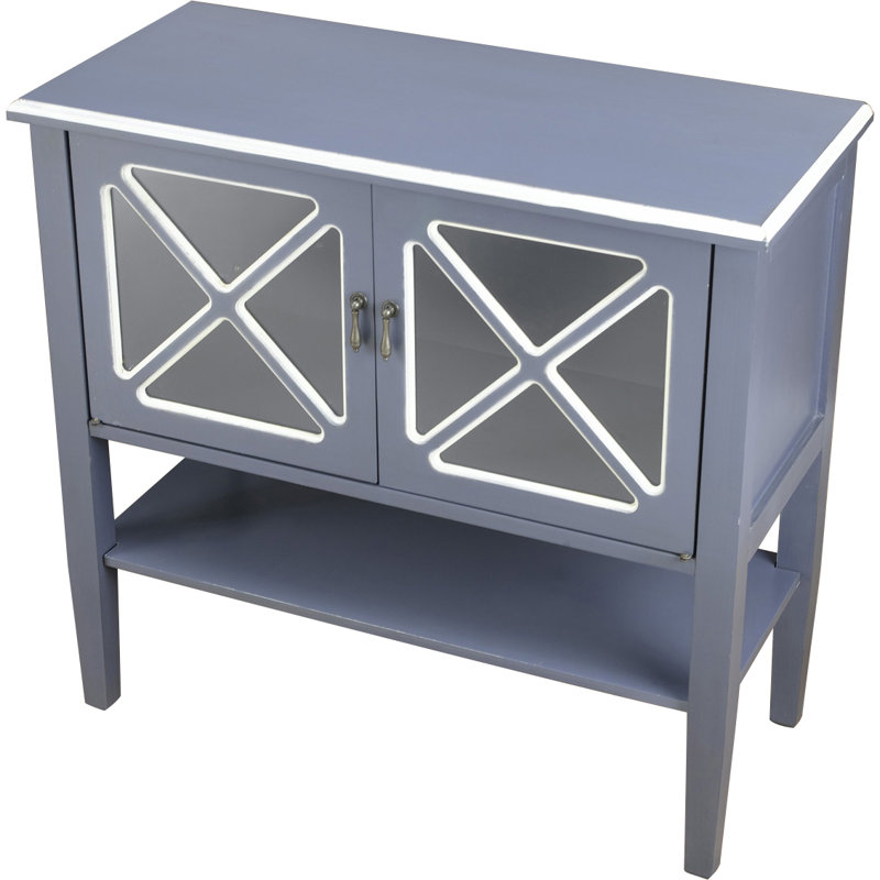 Raley Accent Cabinet, Blue/White