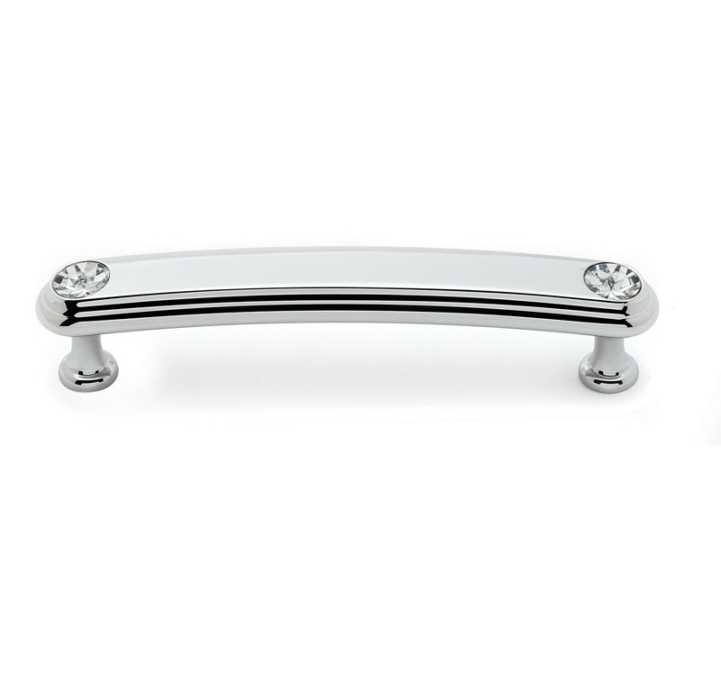 Classic Traditional 4" Center to Center Bar Pull, Polished Chrome, 3.5"
