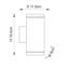 Eiger 18.4cm H Outdoor Armed Sconce