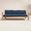 Ando Teak Patio Sofa with Sunbrella Cushions-114054985