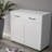Two Door Side Table-White