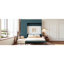 Grand lit mural avec et tablettes, panneau, beige, peu encombrant pour les petits espaces polyvalents, mouvement fluide, matériaux intégrés-1235515789