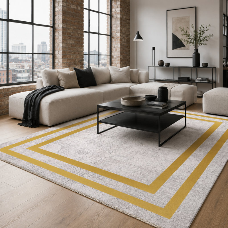 Netline Home Crown Floral Soft Grey Traditional Washable Rug, 60 x 100 cm