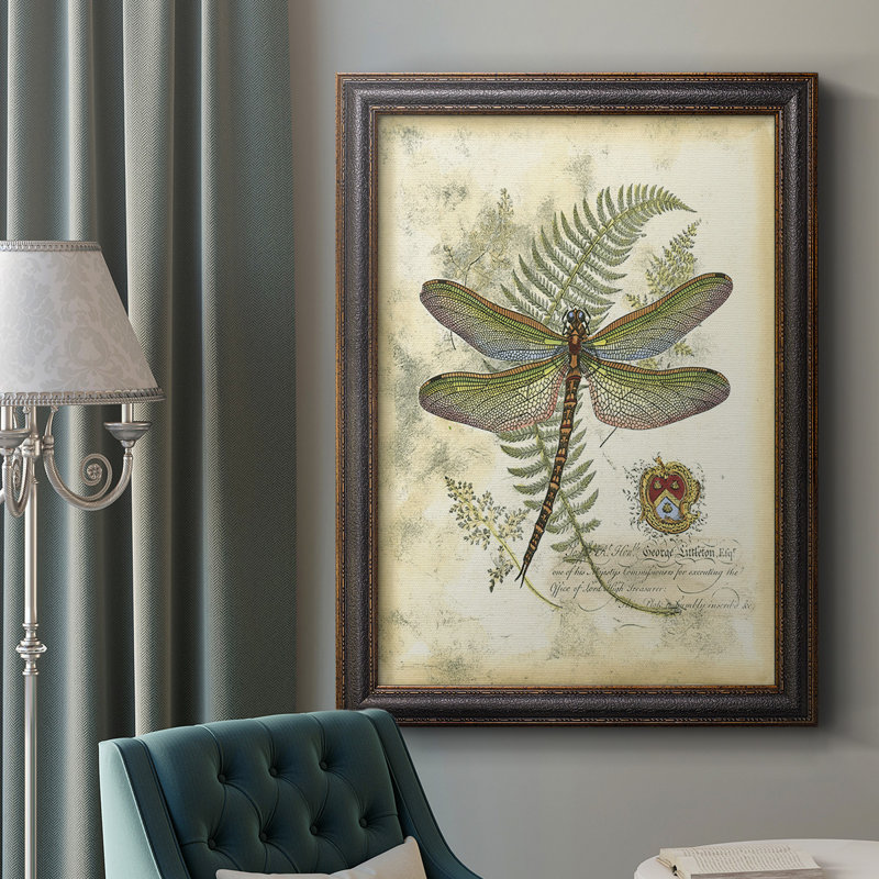 " Regal Dragonfly I (PP) " Painting Print, 20" H x 16" W x 2.5" D