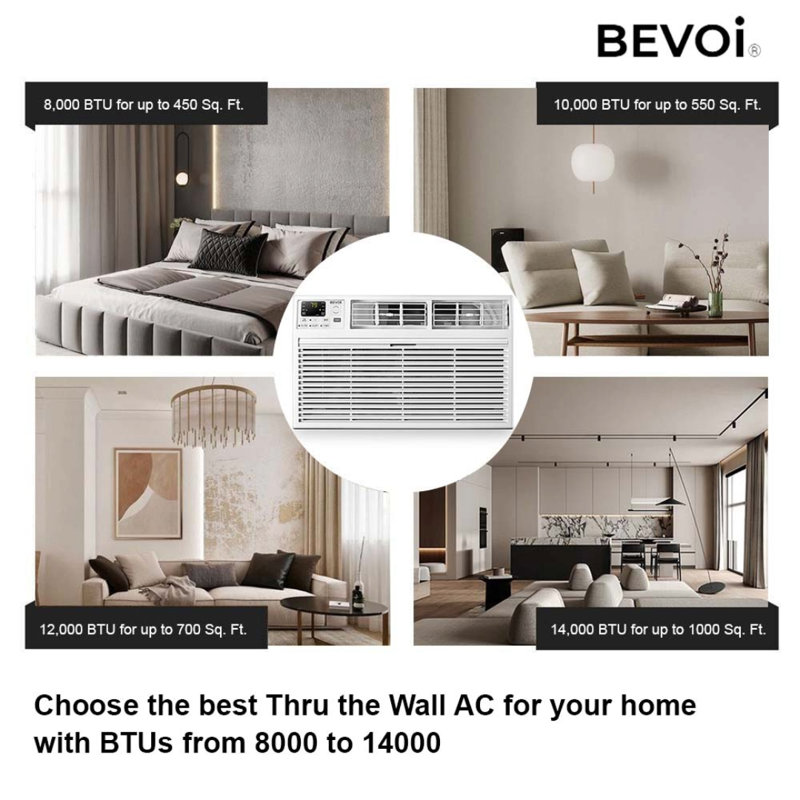 Climatiseur mural 12 000 BTU Bevoi