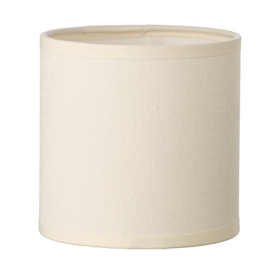 Bensenville Drum Silk Lamp Shade ( Clip On ) in Cream