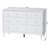 Baxton Studio Roni Modern White Wood 7-Drawer Dresser With Scalloped Edges