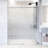 Elan 56-60" W x 74" H Sliding Frameless Shower Door with 3/8" Fluted Glass-98714541