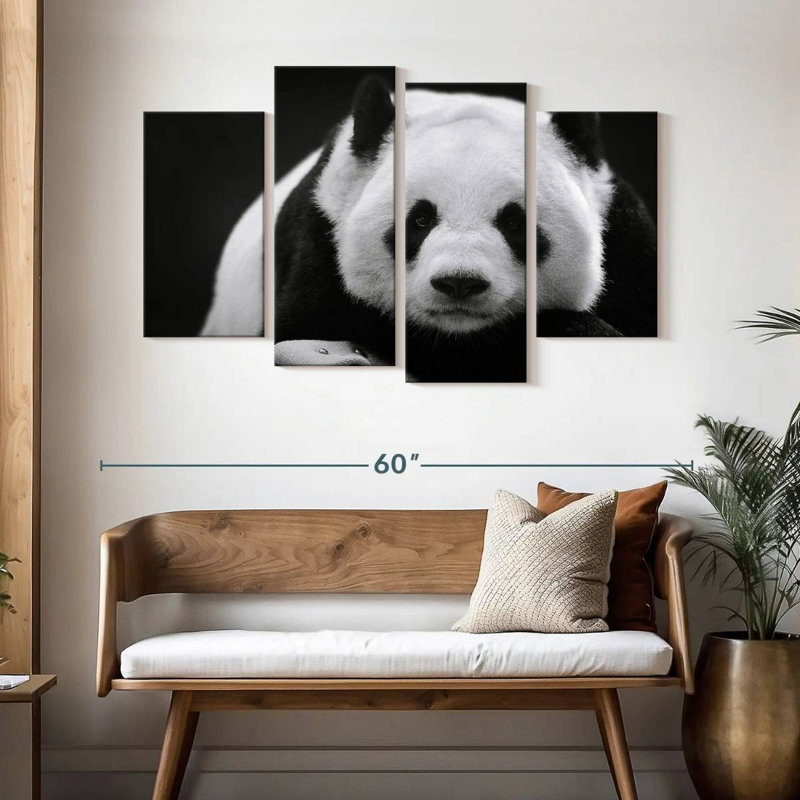 Brampt Serious Panda, 32" H x 52" W