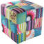 40cm Wide Square Floral Cube Ottoman