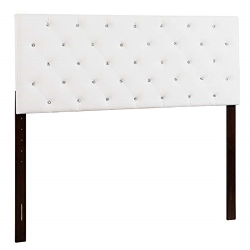 Upholstered Headboard, Twin, White 2