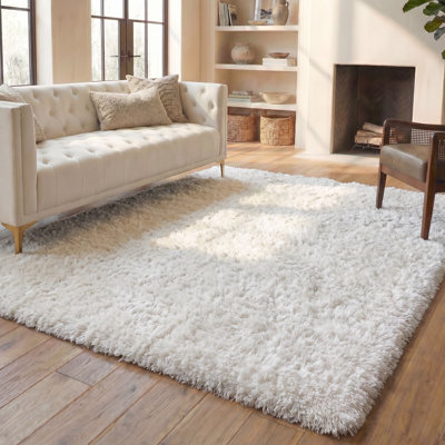 Tapis de couleur unie à poils longs Aberforth