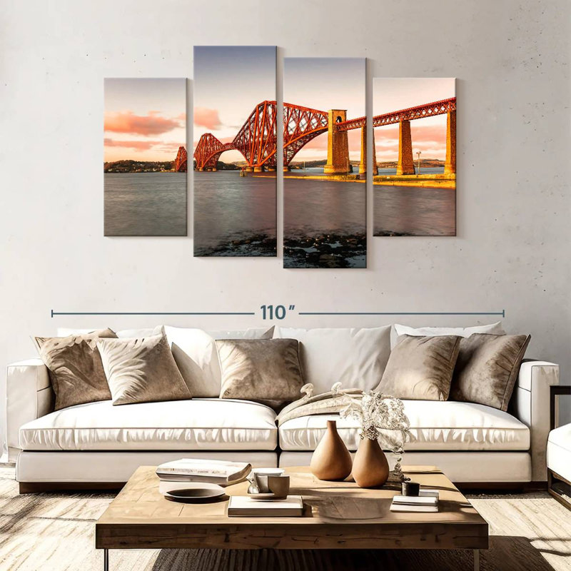 Lilie Forth Railway Bridge, 54" H x 84" W