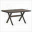 Tables de salle à manger | Mesa de Comedor | Table rectangulaire en bois gris ardoise pour petits espaces | Gris