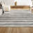Melvis Minimalist Stripe Cream/Black Rug-1333048084