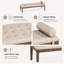 Banc de lit capitonné en similicuir, banc de chambre rembourré avec traversin et pieds en bois robuste