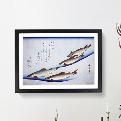 River Trout Fish by Utagawa Hiroshige - Picture Frame Painting Print