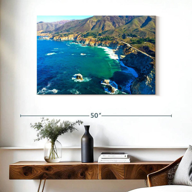 Côte de la Californie, H 26 po x l 39 po