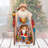 Christmas Figurine in Red/Brown/Blue/Green