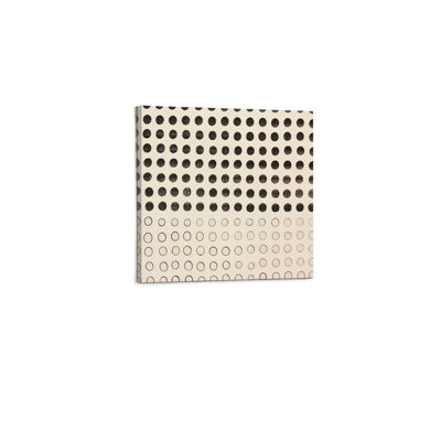 Toile abstraite noire et beige crème, décoration moderne de qualité supérieure, 24 x 24 po