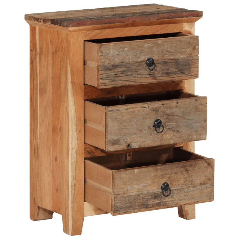 Kleinman Solid Wood 55cm W 3 - Drawer Chest of Drawers