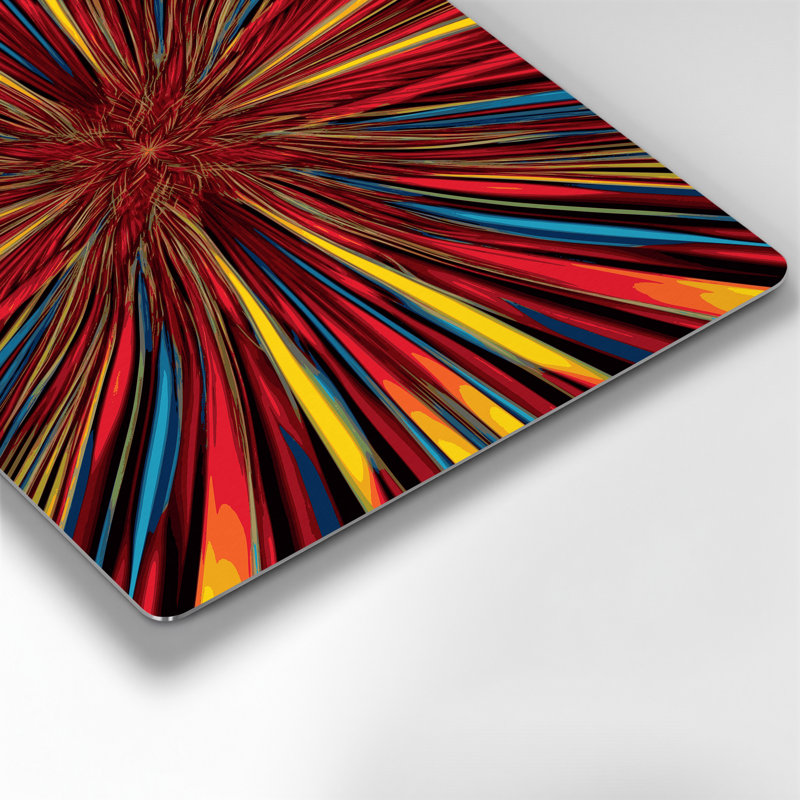 Art mural en métal brun op Op 39, H 240 po x l 288 po x P 0,05 po
