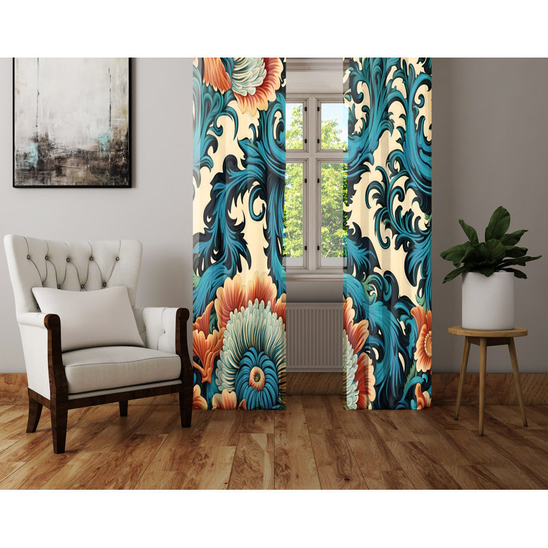 Rideau en polyester, L 20 po x L 82 po